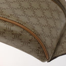 CELINE Macadam Canvas Bum Bag Body Bag Beige Auth 127907-14
