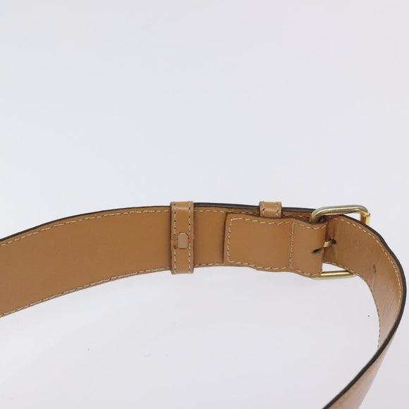 CELINE Macadam Canvas Bum Bag Body Bag Beige Auth 127907