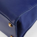 SAINT LAURENT Shoulder Bag Leather 2way Blue Gold 313456 Auth 127908V-16