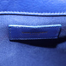 SAINT LAURENT Shoulder Bag Leather 2way Blue Gold 313456 Auth 127908V-18
