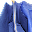 SAINT LAURENT Shoulder Bag Leather 2way Blue Gold 313456 Auth 127908V-20