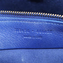 SAINT LAURENT Shoulder Bag Leather 2way Blue Gold 313456 Auth 127908V-11