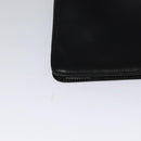 CELINE Shoulder Bag Leather Black Gold Auth 127909-12