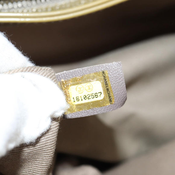 CHANEL Mademoiselle Bowling Chain Shoulder Bag Enamel Khaki CC Auth 127911V