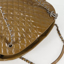 CHANEL Mademoiselle Bowling Chain Shoulder Bag Enamel Khaki CC Auth 127911V-6
