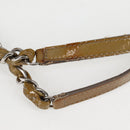 CHANEL Mademoiselle Bowling Chain Shoulder Bag Enamel Khaki CC Auth 127911V-8