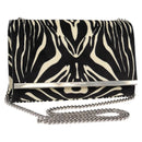 SAINT LAURENT Chain Bag Fabric Zebra Pattern 707690 FAAIA 1075 Auth 127912M-1