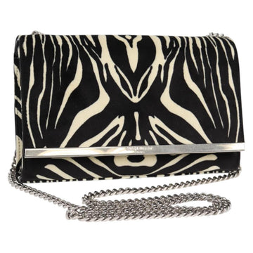 SAINT LAURENT Chain Bag Fabric Zebra Pattern 707690 FAAIA 1075 Auth 127912M