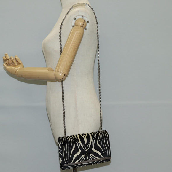 SAINT LAURENT Chain Bag Fabric Zebra Pattern 707690 FAAIA 1075 Auth 127912M