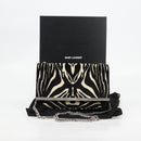 SAINT LAURENT Chain Bag Fabric Zebra Pattern 707690 FAAIA 1075 Auth 127912M-12