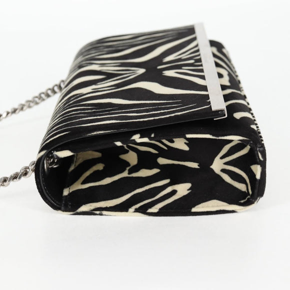 SAINT LAURENT Chain Bag Fabric Zebra Pattern 707690 FAAIA 1075 Auth 127912M