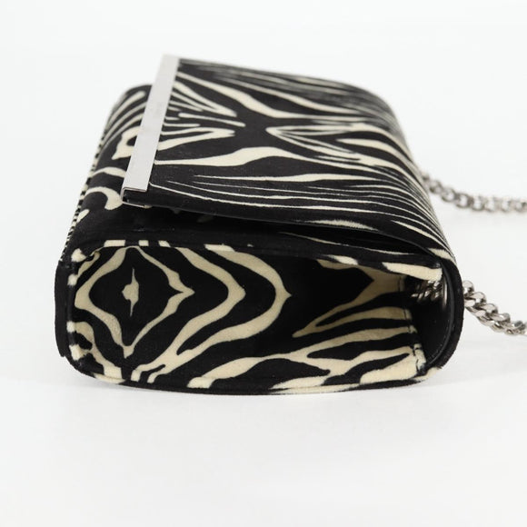 SAINT LAURENT Chain Bag Fabric Zebra Pattern 707690 FAAIA 1075 Auth 127912M