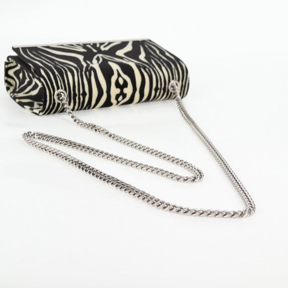 SAINT LAURENT Chain Bag Fabric Zebra Pattern 707690 FAAIA 1075 Auth 127912M