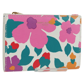SAINT LAURENT Wallet Leather Multicolor Auth 127915M