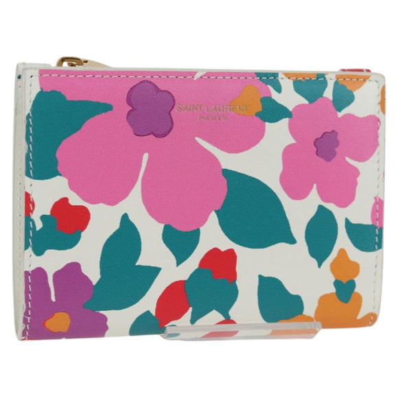 SAINT LAURENT Wallet Leather Multicolor Auth 127915M