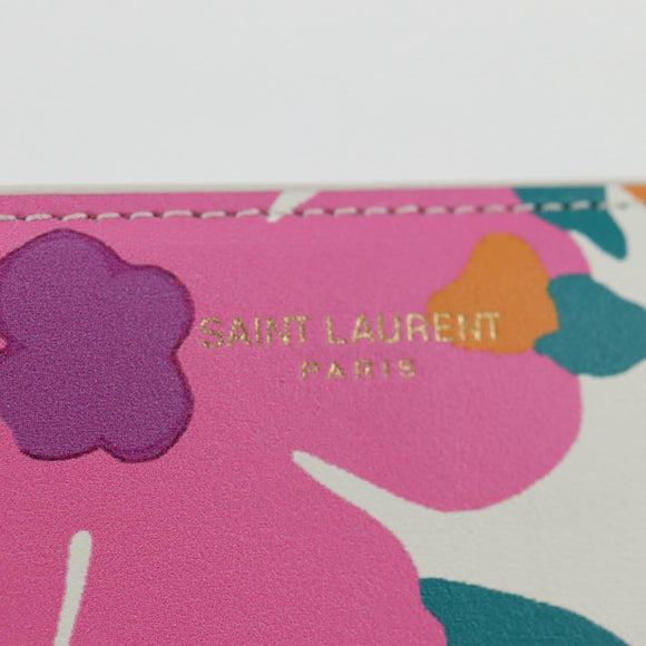 SAINT LAURENT Wallet Leather Multicolor Auth 127915M