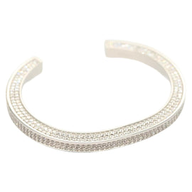 CELINE Bracelet metal Silver 46N446BZI Auth 127918M