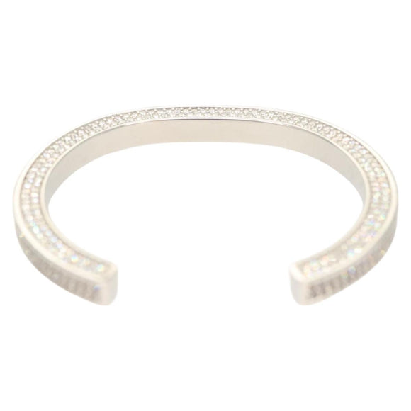 CELINE Bracelet metal Silver 46N446BZI Auth 127918M
