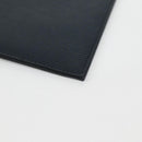 CELINE Clutch Bag Leather Navy Silver 10B593-070 Auth 127920M-15