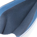 CELINE Clutch Bag Leather Navy Silver 10B593-070 Auth 127920M-10