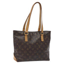 LOUIS VUITTON Monogram Cabas Piano Tote Bag M51148 LV Auth 127931-1
