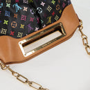 LOUIS VUITTON Monogram Multicolor Judy GM Bag 2way Black M40254 LV Auth 127947V-6