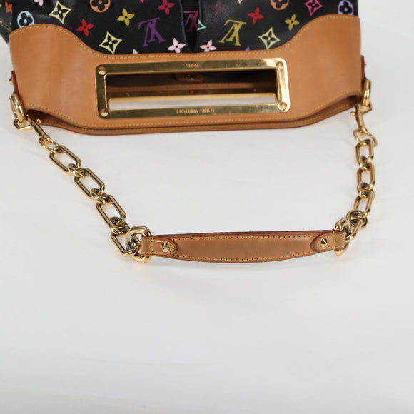 LOUIS VUITTON Monogram Multicolor Judy GM Bag 2way Black M40254 LV Auth 127947V