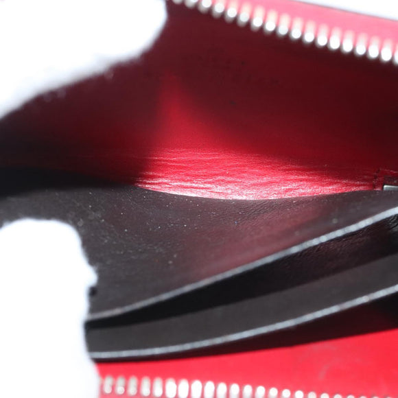 GUCCI GG Canvas Guccissima Coin Purse Leather Red 255452 Auth 127950V