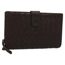 BOTTEGA VENETA INTRECCIATO Wallet Leather Brown 121060 Auth 127951-1