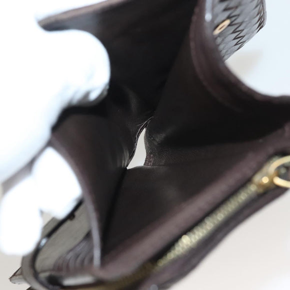 BOTTEGA VENETA INTRECCIATO Wallet Leather Brown 121060 Auth 127951