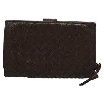 BOTTEGA VENETA INTRECCIATO Wallet Leather Brown 121060 Auth 127951 - 0