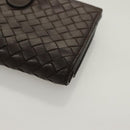 BOTTEGA VENETA INTRECCIATO Wallet Leather Brown 121060 Auth 127951-14