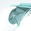 Salvatore Ferragamo Wallet Leather Turquoise Blue Gold Auth 127952V-9