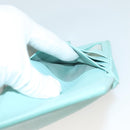 Salvatore Ferragamo Wallet Leather Turquoise Blue Gold Auth 127952V-20