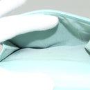 Salvatore Ferragamo Wallet Leather Turquoise Blue Gold Auth 127952V-10