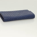 BOTTEGA VENETA INTRECCIATO Long Wallet Leather Blue Auth 127953V-5