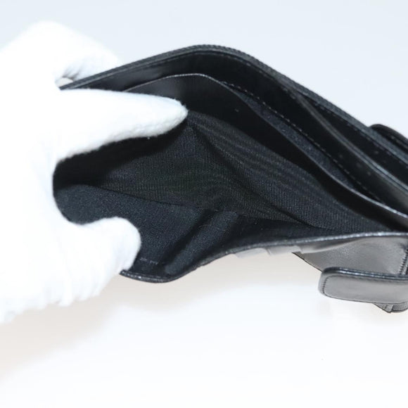 FENDI Wallet Canvas Black Auth 127954V