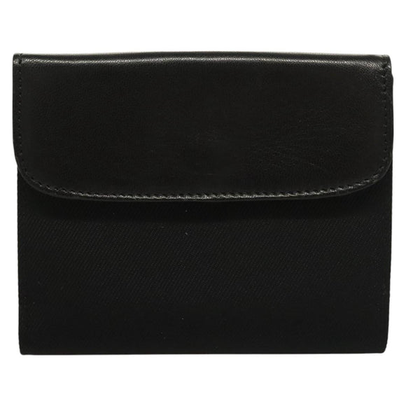 FENDI Wallet Canvas Black Auth 127954V