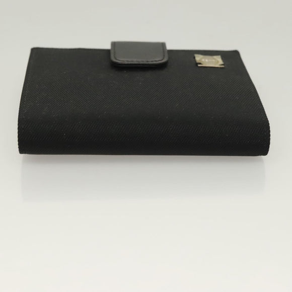 FENDI Wallet Canvas Black Auth 127954V
