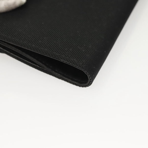 FENDI Wallet Canvas Black Auth 127954V