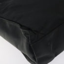 PRADA Shoulder Bag Nylon Leather Black Auth 127955-16