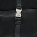 PRADA Shoulder Bag Nylon Leather Black Auth 127955-10