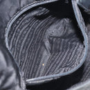 PRADA Shoulder Bag Nylon Leather Black Auth 127955-21