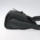 PRADA Shoulder Bag Nylon Leather Black Auth 127955-3