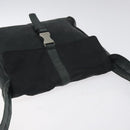 PRADA Shoulder Bag Nylon Leather Black Auth 127955-6
