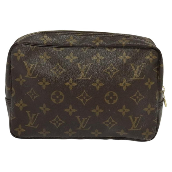 LOUIS VUITTON Monogram Trousse Toilette 23 Clutch Bag M47524 LV Auth 127956