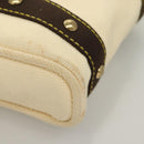 LOUIS VUITTON Antigua Cabas PM Hand Bag Ivory Brown M40039 LV Auth 127959-8