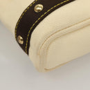 LOUIS VUITTON Antigua Cabas PM Hand Bag Ivory Brown M40039 LV Auth 127959-15