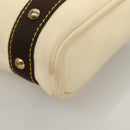 LOUIS VUITTON Antigua Cabas PM Hand Bag Ivory Brown M40039 LV Auth 127959-17