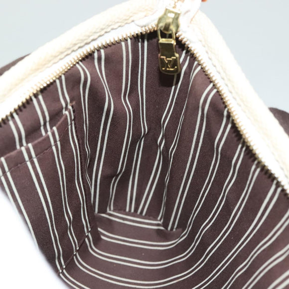 LOUIS VUITTON Antigua Cabas PM Hand Bag Ivory Brown M40039 LV Auth 127959